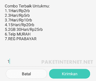 Paket Internet Kartu As Combo Harian