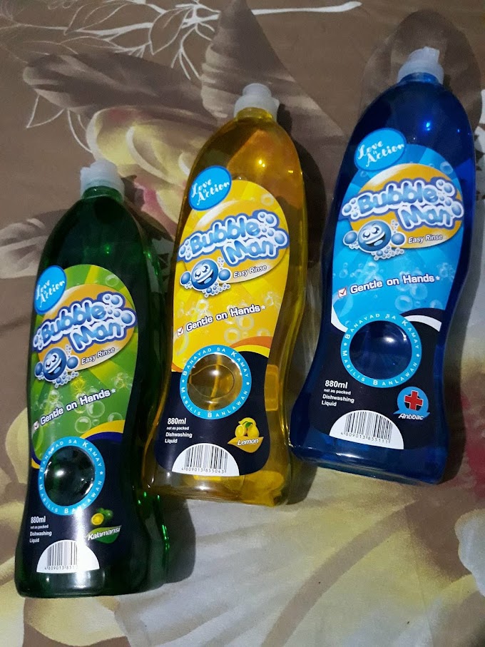 My experience with a new dishwashing liquid, Bubbleman!