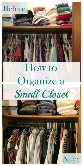 I organized my small closet once and for all...and I did it for under $50!