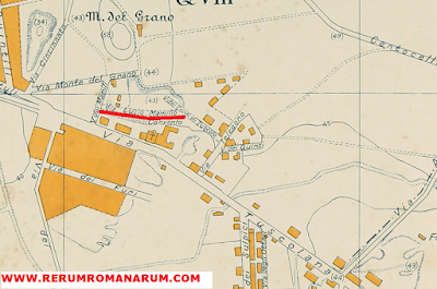 Mappa 1935 Quadraro Via Lucio Mamilio