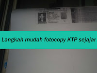 langkah mudah fotocopy KTP sejajar