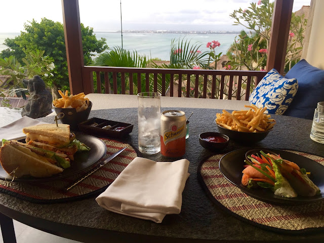 gluten-free lunch Room Service at Four Seasons Jimbaran Bay Bali 