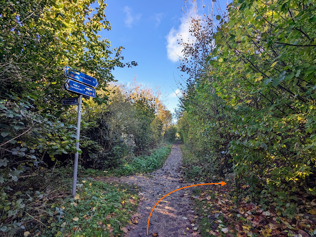 Turn right on Redbourn footpath 38