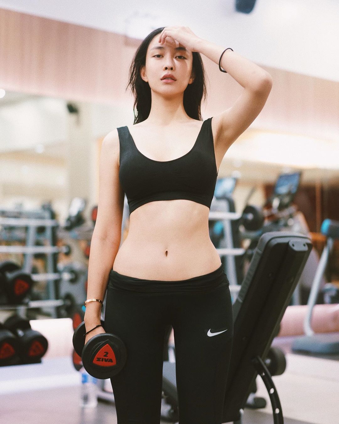 Piyada Inthavong – Most Beautiful Transgender in Gym Clothes Instagram