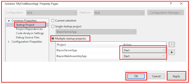 Running Multiple Project in Visual Studio