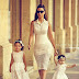 Cute lace Boho mother and daughters 