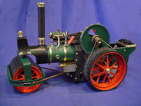 steam locomotive with pulley