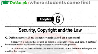 1st Year Computer Science Chapter 6 Notes pdf - ICS Part 1