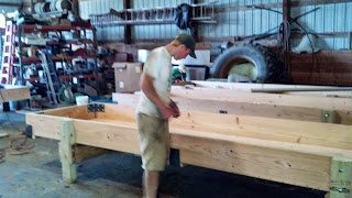 Deppe Bros. Cattle Company: Building Feed Bunks on a rainy day