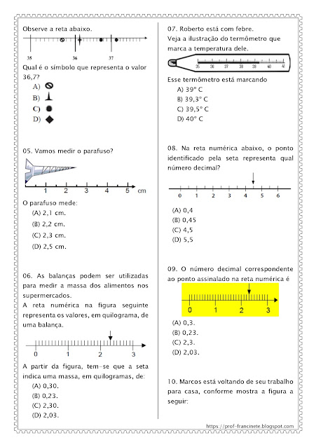 SIMULADO DE MATEMÁTICA 4º E 5º ANO – DESCRITOR 22