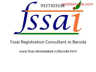 Fssai registration consultant in Baroda