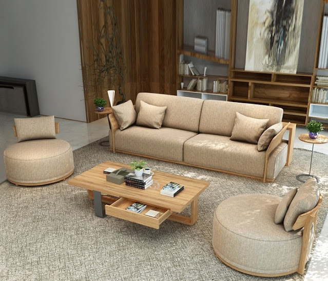 Sofa gỗ hiện đại phong cách Bắc Âu