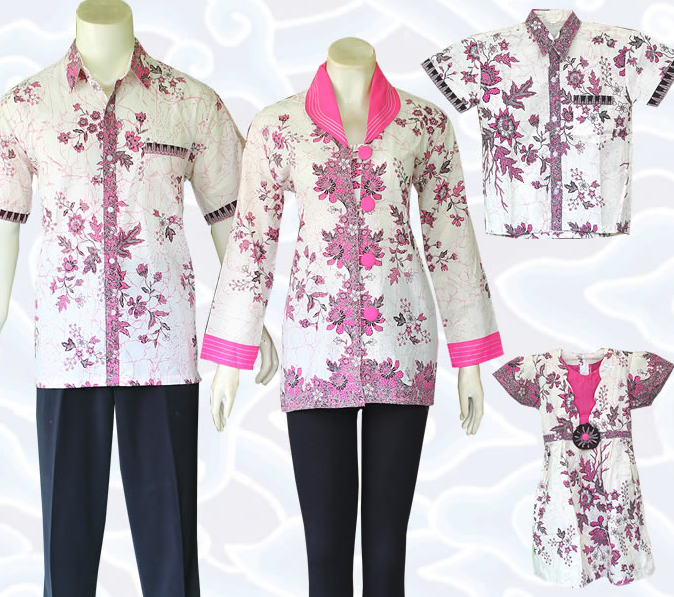 Model Baju Batik Sarimbit Untuk Pakaian Seragam Keluarga 
