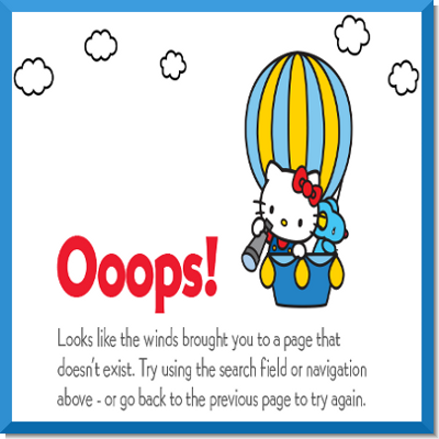  Sanrio Hello Kitty 404 Page