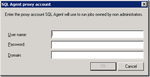 SQL Agent proxy account