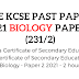 KCSE Past Papers 2021 Biology Paper 2
