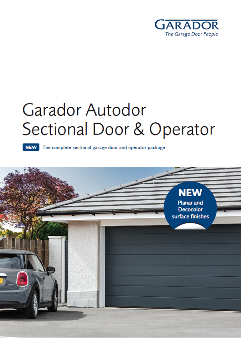 Garador Autodor sectional door and operator