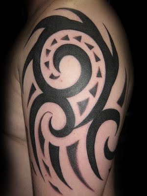 Tribal Upper Arm Tattoo