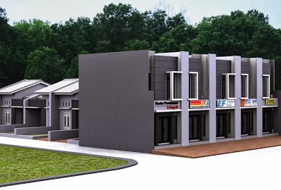 Desain Ruko Rumah Toko Minimalis Modern Terbaru 2014 