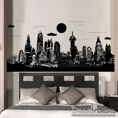 Gotham City Skyline wall decal by decalideas stunningwalls