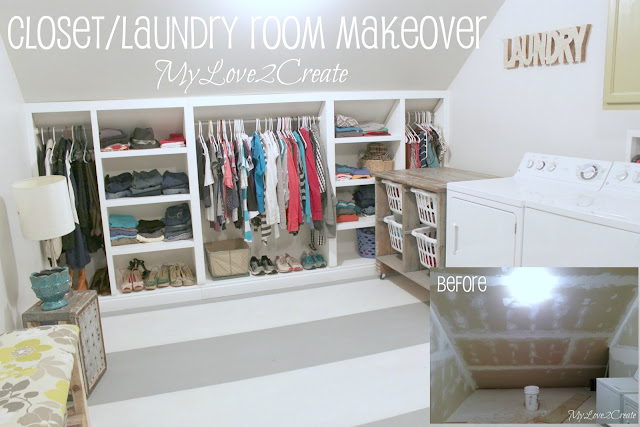 Closet/Laundry Room Makeover, MyLove2Create