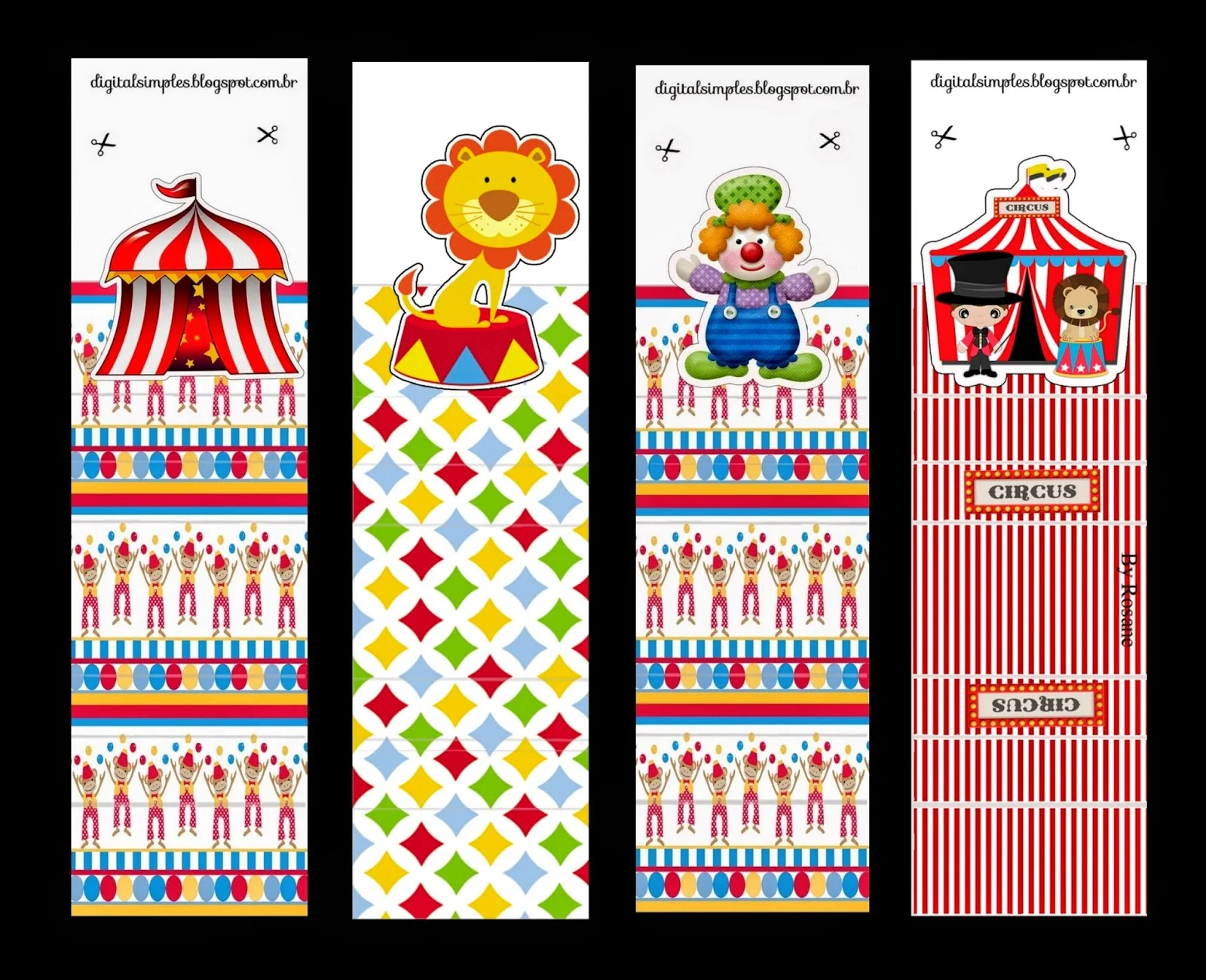 The Circus: Free Printable Original Nuggets or Gum Wrappers.