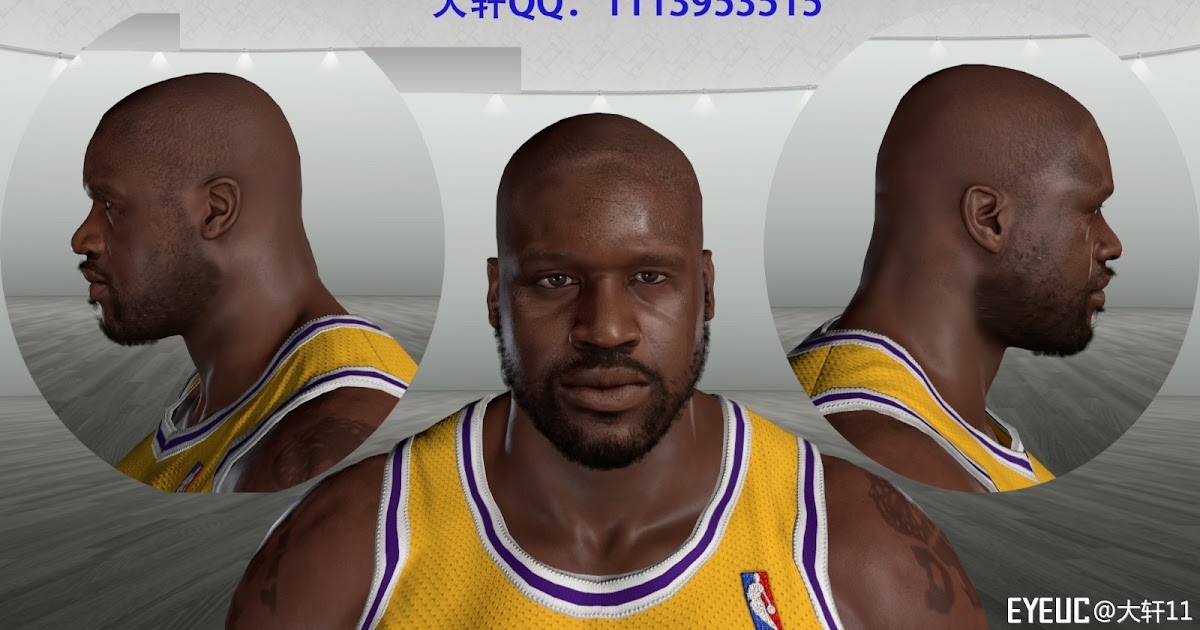 NBA 2K19 Shaquille O´Neal Cyberface by 大轩 - Shuajota | Your Site for