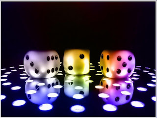 3D Colorful Dice wallpaper and photo