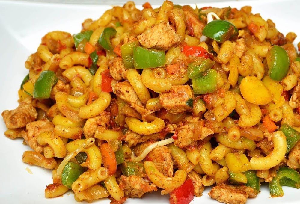 Shimla and Chicken Macaroni Recipe