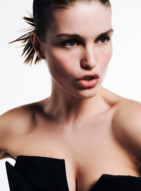 Luna Bijl Beautiful Model Photo Shoot for Harper's Bazaar UK Magazine March 2023 Issue