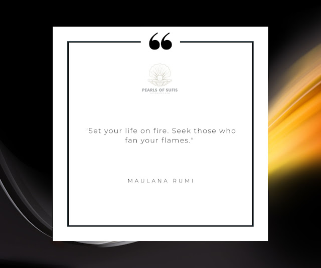 “Set your life on fire. Seek those who fan your flames”  - Maulana Rumi