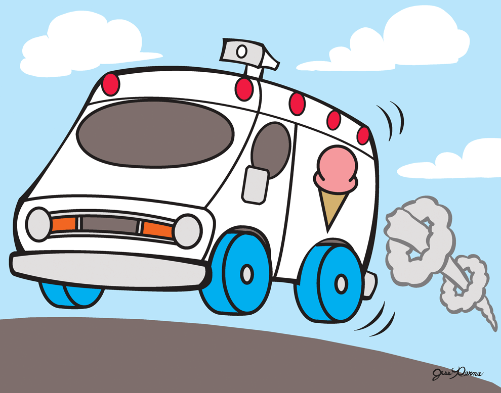 Suddenly you hear the familiar tune of an ice cream truck