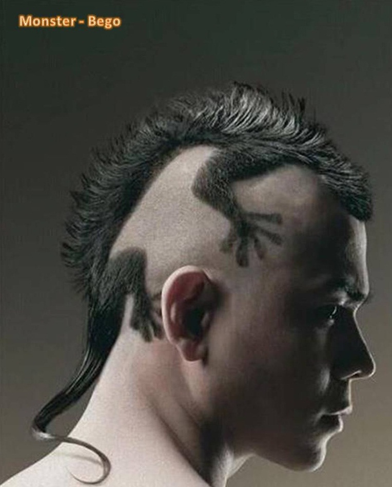 Monster Bego Rambut  Punk  Gaya  Kadal Mohawk Lizard Style 