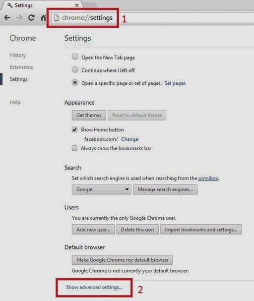 reset chrome