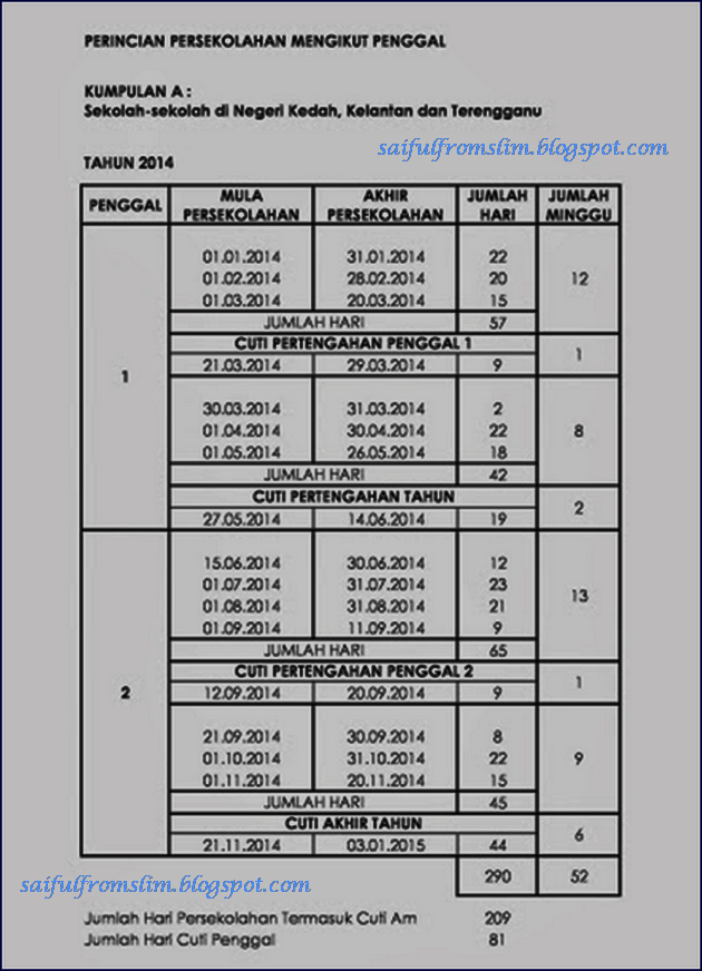 Saiful D Riverian: KALENDER CUTI UMUM TAHUN 2014 & Takwim 