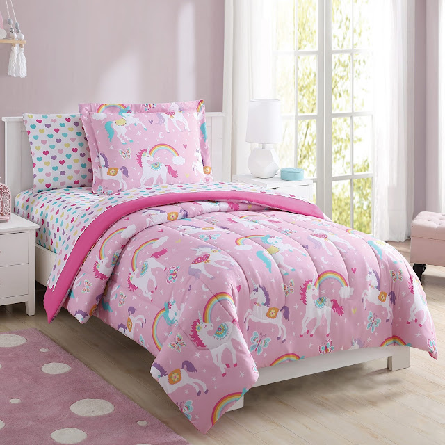 Your Zone Rainbow Unicorn Bed