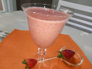 Recette du Smoothie aux fraises et bananes 