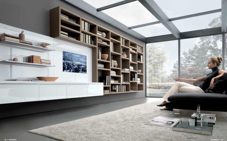 Modern Living Room Shelf Designs