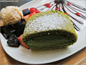 Bizcocho con Matcha