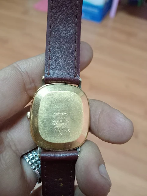 Nắp lưng đồng hồ bạc đúc seiko 43-3180