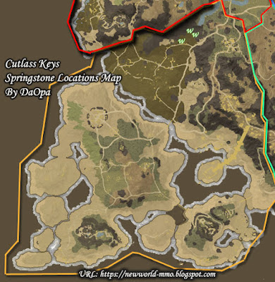 Cutlass Keys springstone locations map