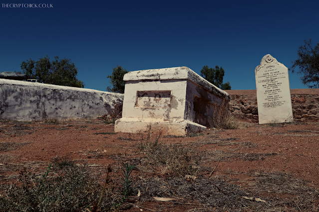 the tomb of joseph horrocks in gwalla cemetery