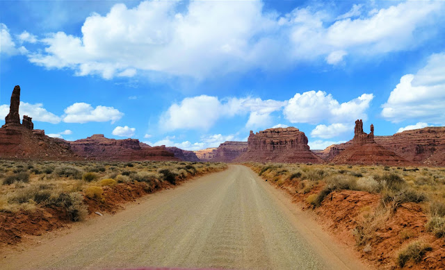 Driving through Valley of the Gods