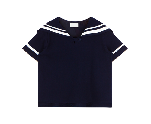  Sailor Collar Boxy Shirt