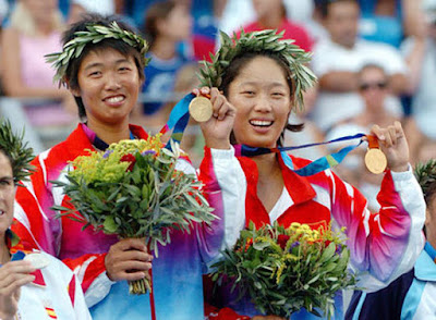 Atenas 2004 - Li Ting y Sun Tian, oro en dobles femeninos de tenis