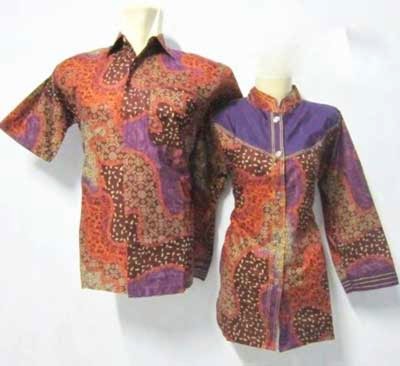 Empat model baju batik couple modern