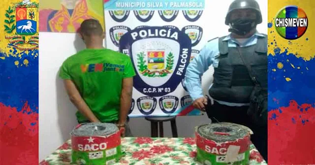 Peligroso delincuente detenido por robar dos rollos de alambres de púas