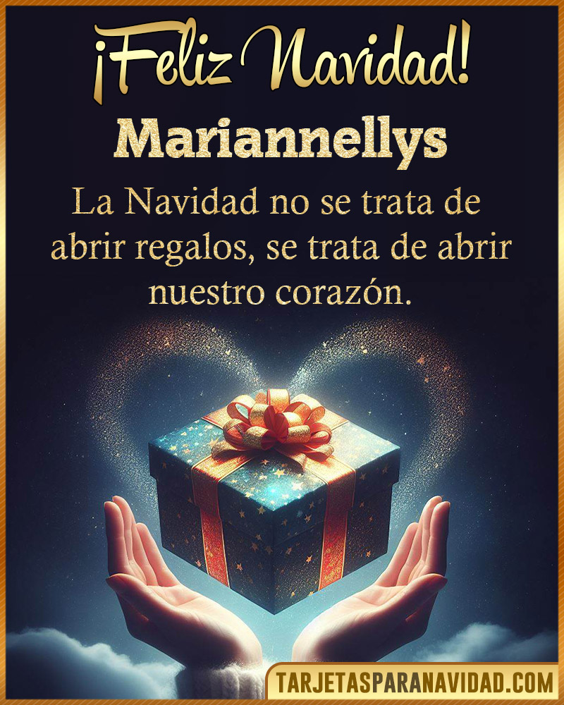 Tarjetas navideñas para Mariannellys