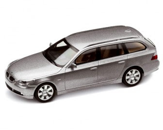 BMW 5 Series touring Silver Grey miniature