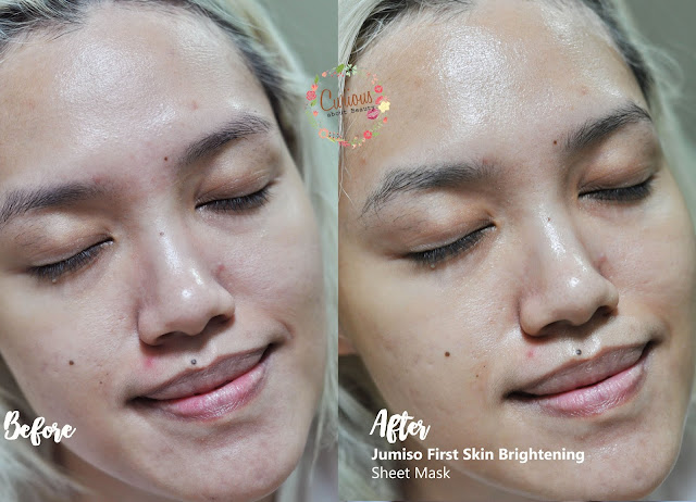 Before After Jumiso First Skin Brightening Mask